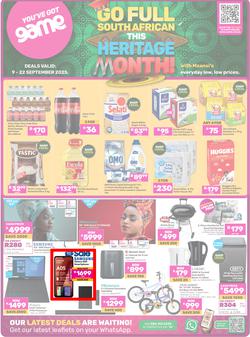Game : Go Full South African This Heritage Month (09 September - 22 September 2025), page 1