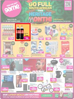 Game : Go Full South African This Heritage Month (09 September - 22 September 2025), page 1
