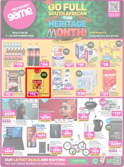 Game : Go Full South African This Heritage Month (09 September - 22 September 2025), page 1