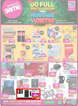 Game : Go Full South African This Heritage Month (09 September - 22 September 2025), page 1