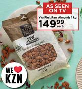 You First Raw Almonds-1kg