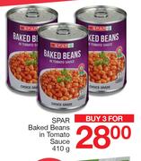Spar Baked Beans In Tomato Sauce-3 x 410g