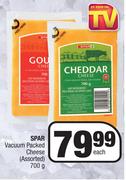 Spar Vacuum Packed Cheese (Assorted)-700g Each