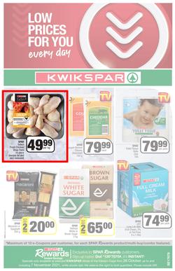 KWIKSPAR EASTERN CAPE : Low Prices For You (26 October - 7 November 2021) Valid in Abbotsford, Beacon Isle, Beetlestone, Burt Drive, Butterworth, page 1