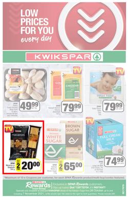 KWIKSPAR EASTERN CAPE : Low Prices For You (26 October - 7 November 2021) Valid in Abbotsford, Beacon Isle, Beetlestone, Burt Drive, Butterworth, page 1