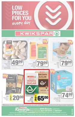 KWIKSPAR EASTERN CAPE : Low Prices For You (26 October - 7 November 2021) Valid in Abbotsford, Beacon Isle, Beetlestone, Burt Drive, Butterworth, page 1