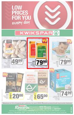 KWIKSPAR EASTERN CAPE : Low Prices For You (26 October - 7 November 2021) Valid in Abbotsford, Beacon Isle, Beetlestone, Burt Drive, Butterworth, page 1