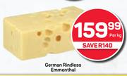 German Rindless Emmenthal-Per Kg