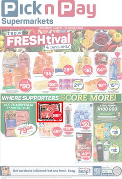Pick n Pay Eastern Cape : Fresh Specials (15 August - 18 August 2024), page 1