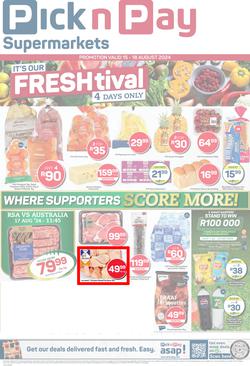 Pick n Pay Eastern Cape : Fresh Specials (15 August - 18 August 2024), page 1