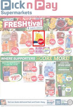 Pick n Pay Eastern Cape : Fresh Specials (15 August - 18 August 2024), page 1