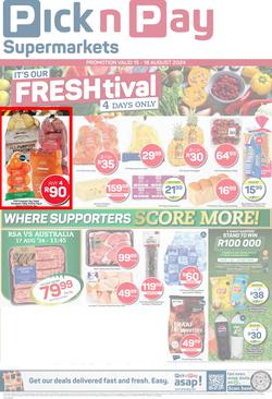 Pick n Pay Eastern Cape : Fresh Specials (15 August - 18 August 2024), page 1