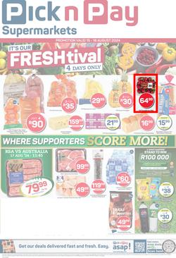 Pick n Pay Eastern Cape : Fresh Specials (15 August - 18 August 2024), page 1