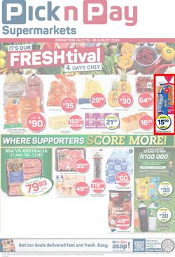 Pick n Pay Eastern Cape : Fresh Specials (15 August - 18 August 2024), page 1
