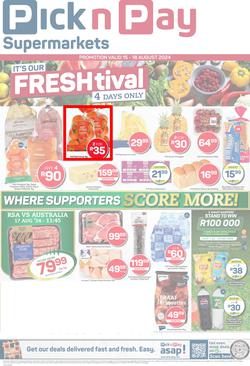 Pick n Pay Eastern Cape : Fresh Specials (15 August - 18 August 2024), page 1