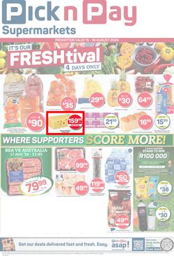 Pick n Pay Eastern Cape : Fresh Specials (15 August - 18 August 2024), page 1