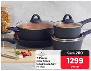 Home Living 7 Piece Non Stick Cookware Set-Per Set