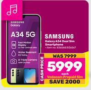 Samsung Galaxy A34 Dual Sim Smartphone-Each