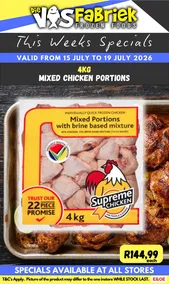 Die Visfabriek : This Week's Specials (15 July - 19 July 2026)