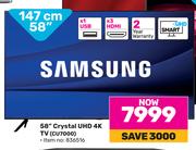 Samsung 58"(147cm) Crustal UHD 4K TV CU7000