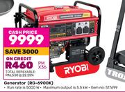 Ryobi Generator RG-6900K