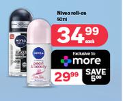 Nivea Roll On-50ml Each