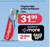 Colgate Triple Action Toothpaste-100ml