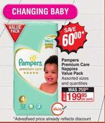 Pampers Premium Care Nappies Value Pack-Per Pack