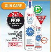 Sun Lab Express Spray SPF50 Value Pack (340ml Plus 70ml)-Per Pack