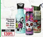 Drinking Bottles For Girls Or Boys Assorted-Each
