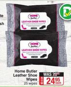 Home Butter Leather Shoe Wipes-25 Wipes Each