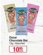 Oscar Chocolate Bar Assorted-15g Each