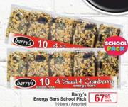 Barry's Energy Bars School Pack Assorted-10 Bars Each