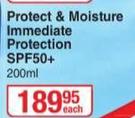 Nivea Protect & Moisture Immediate Protection (SPF50+)-200ml Each