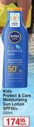 Nivea Kids Protect & Care Moisturising Sun Lotion (SPF50+)-200ml Each
