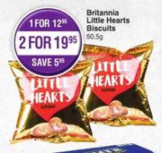 Britannia Little Hearts Biscuits-For 1 x 50.5g