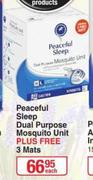 Peaceful Sleep Dual Purpose Mosquito Unit + 3 Mats-Each