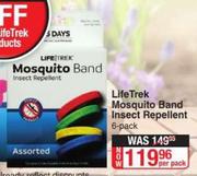 Life Trek Mosquito Band Insect Repellent-6 Per Pack
