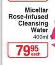 Johnson's Micellar Rose Infused Cleansing Water Assorted-400ml Each