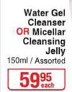 Johnson's Water Gel Cleanser Or Micellar Cleansing Jelly Assorted-150ml