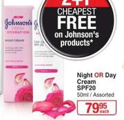 Johnson's Night Or Day Cream SPF20 Assorted-50ml Each