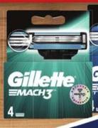 Gillette Mach3 Cartridges-4 Per Pack