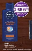 Nivea Body Lotion Assorted-For 1 x 400ml