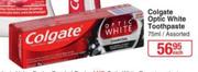 Colgate Optic White Toothpaste Assorted-75ml Each