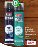 Blade Shave Gel Moisturising Or Sensitive Skin Assorted-260ml Each