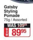 Gatsby Styling Pomade Assorted-75g