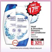 Head & Shoulders Shampoo Or Conditioner Assorted-200ml Each