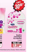 Schick Quattro Cartridges For Women 4 Pack