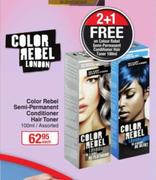 Color Rebel Semi Permanent Conditioner Hair Toner Assorted-100ml Each