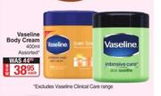 Vaseline Body Cream Assorted-400ml Each